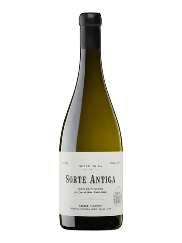 Botella de Blanco Rafael Palacios Sorte ANTIGA