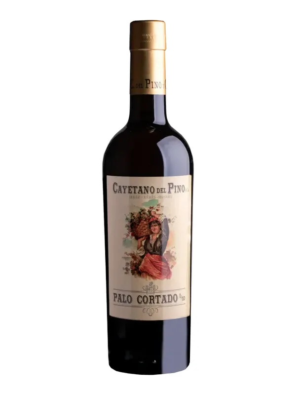 Botella de Cayetano del Pino Palo Cortado Vos