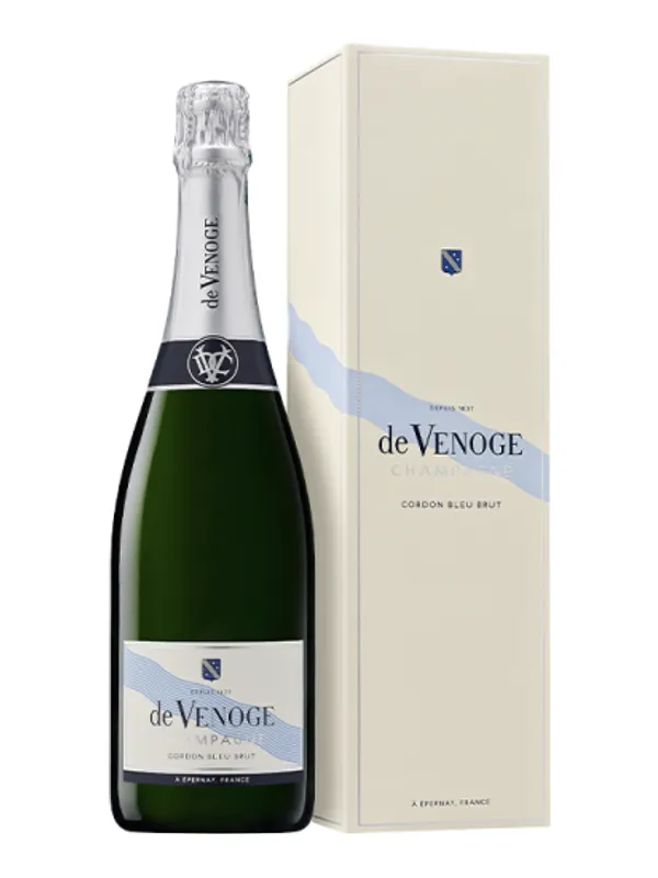 Botella de Champagne de Venoge - Cordon Bleu Brut - En estuche