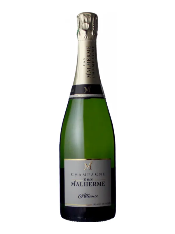 Botella de Champagne E&S Malherme - Blanc de Noirs - Alliance Brut