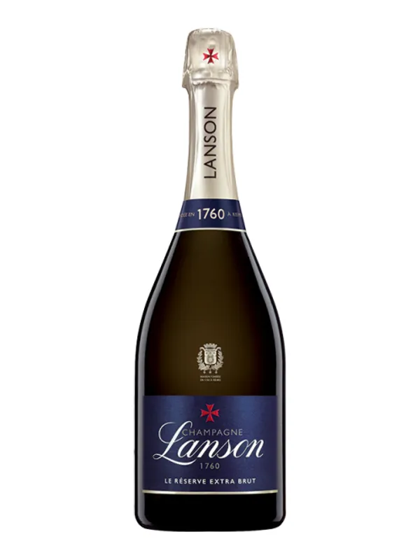 Botella de Champagne Lanson - Réserve Extra Brut