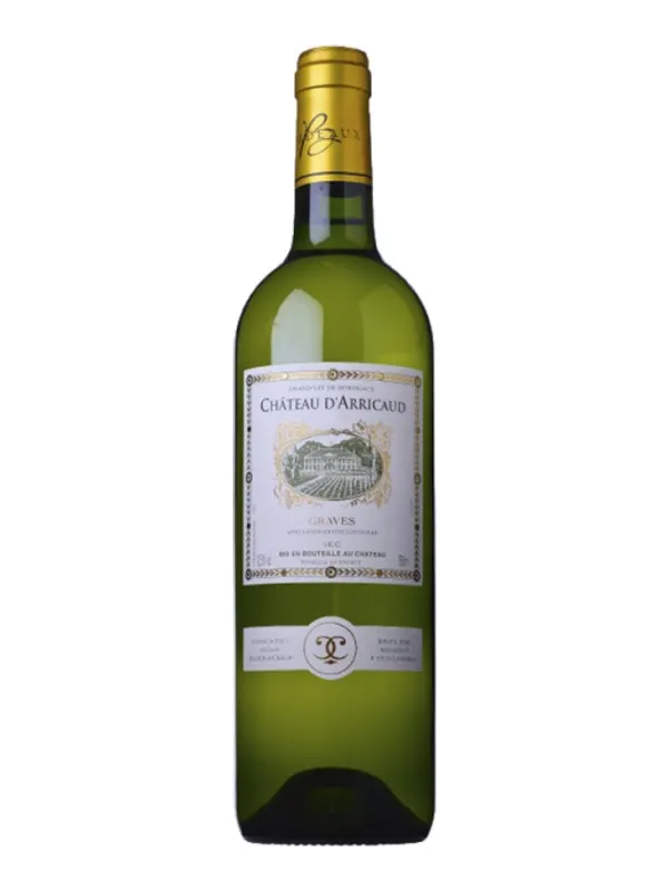 Botella de Château D'Arricaud AOC Graves Blanc 2019