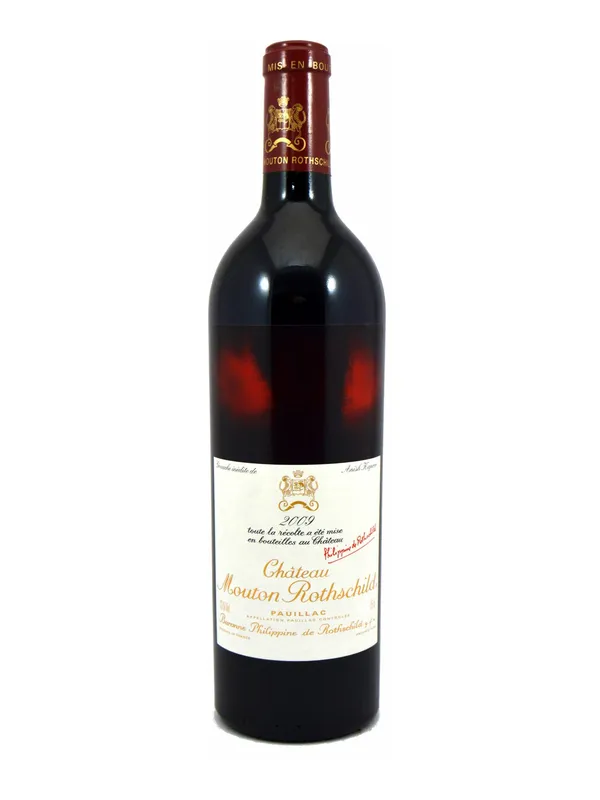 Botella de Chateau Mouton Rothschild 2009