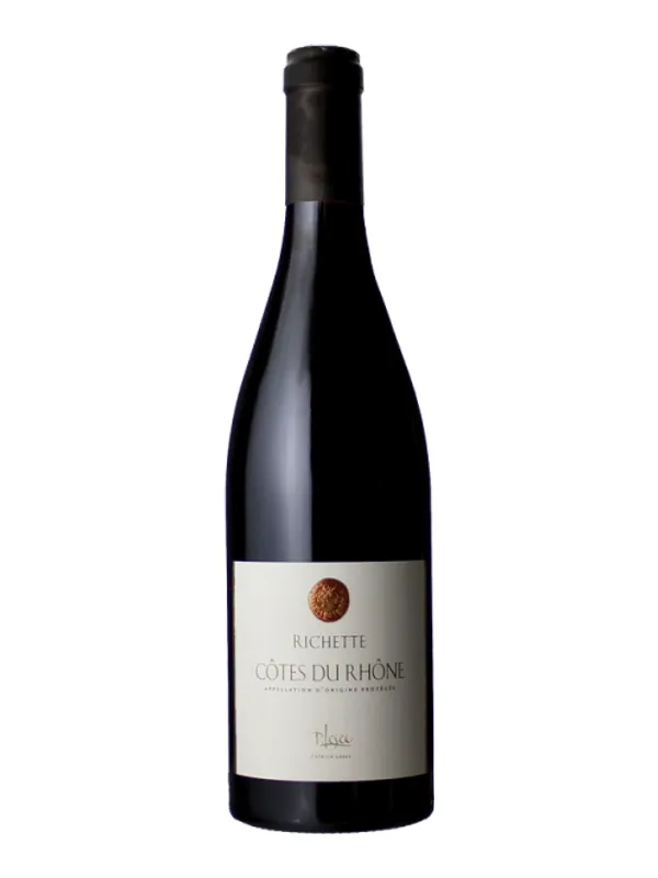Botella de Côtes du Rhône - Richette - Patrick Lesec 2020