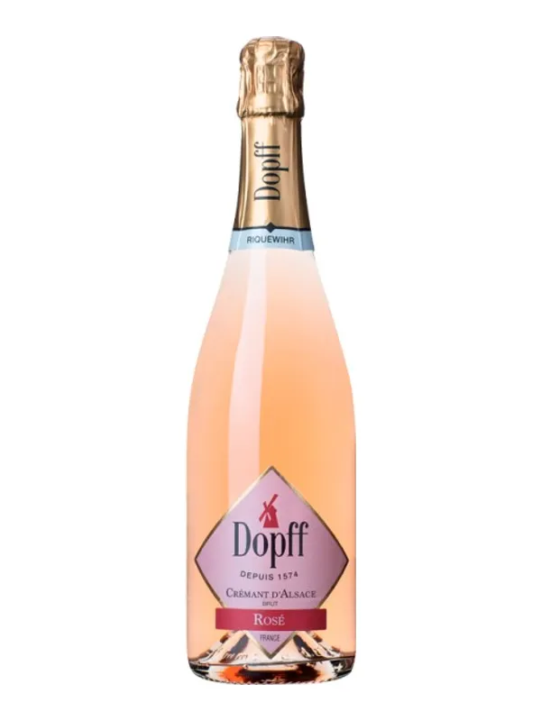 Botella de Cremant d'Alsace Rosé Brut