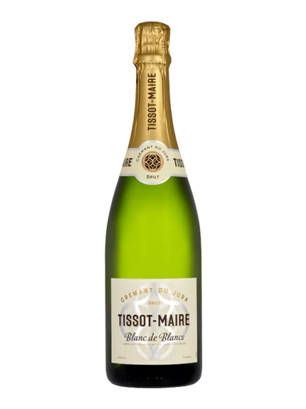 Botella de Crémant du Jura Blanc de Blancs - Dominio Tissot-Maire