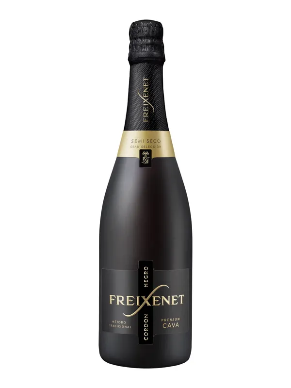 Botella de Freixenet Cordon Negro Semi Seco