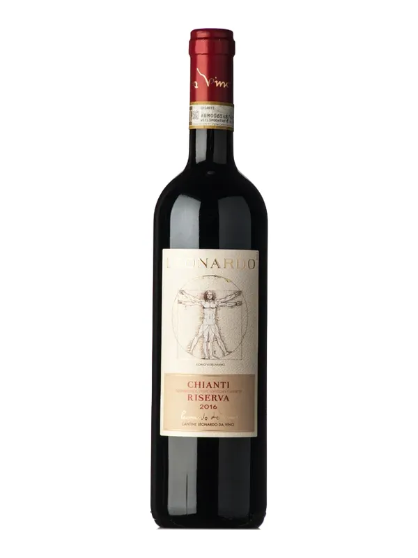 Botella de Leonardo Da Vinci Chianti Leonardo Riserva 2021