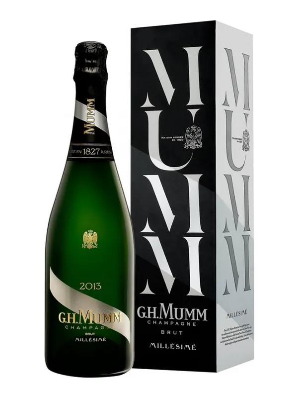 Botella de Mumm Brut Millésimé Estuchado 2013