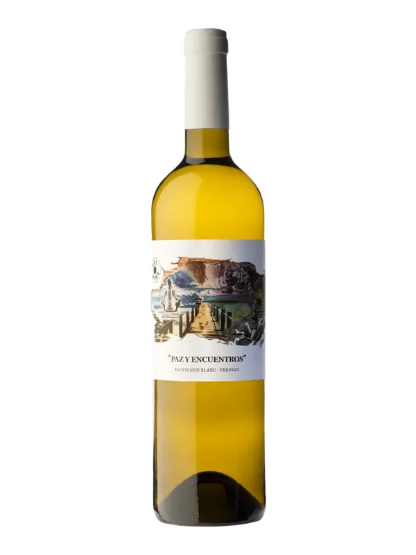 Botella de Paz y Encuentros Sauvignon Blanc-Verdejo