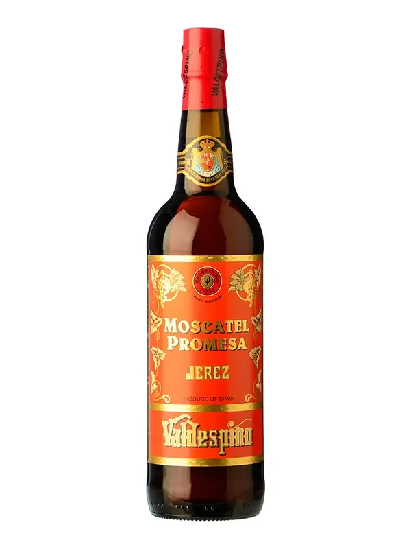 Botella de Valdespino Moscatel Promesa