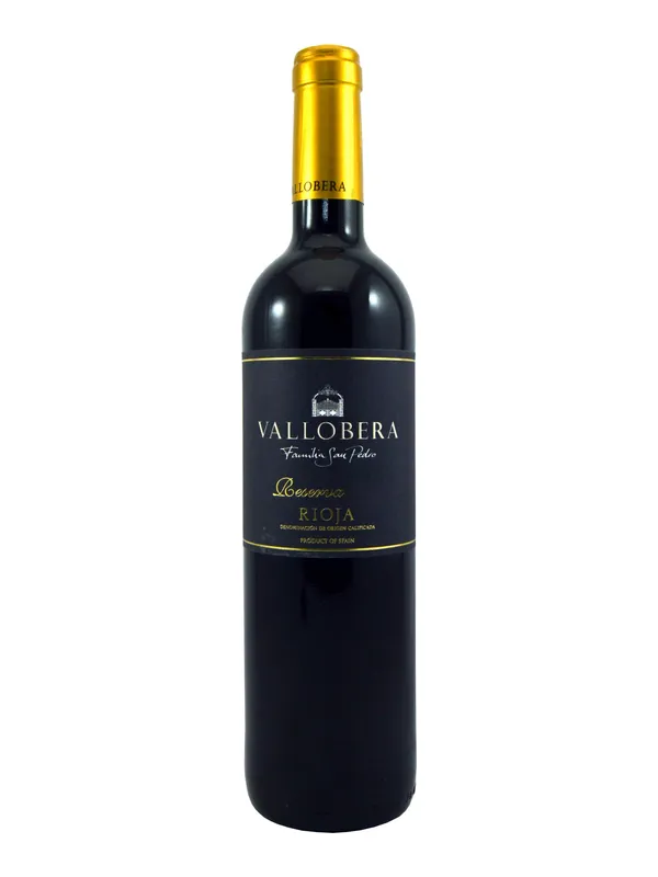 Botella de Vallobera Reserva 2014