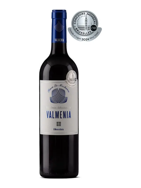 Botella de Valmenia Finca La Machorra Crianza 18 Meses Vendimia Seleccionada Cepas Viejas 2019